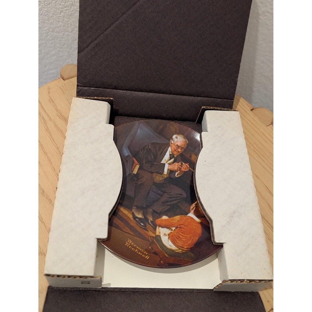 Norman Rockwell "The Tycoon" Heritage Collection COA - Picture 2 of 5